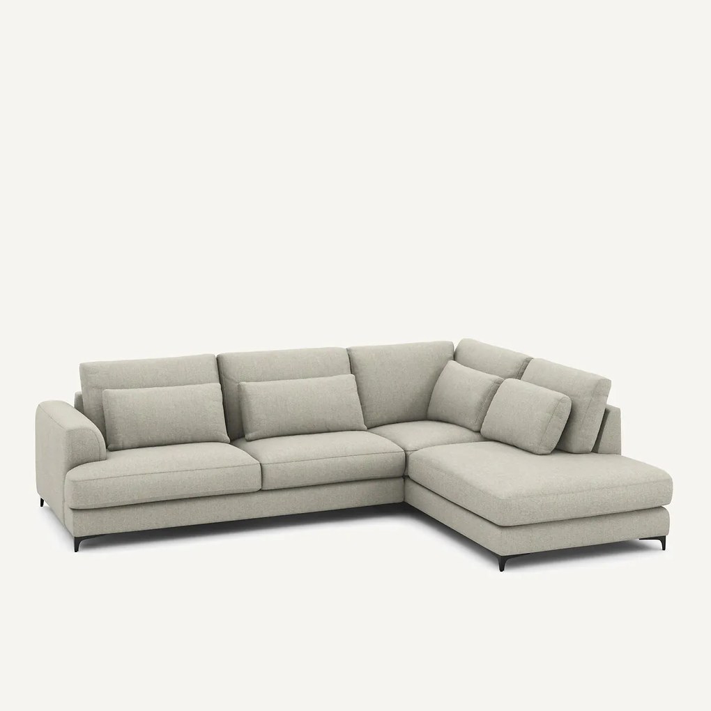 Omvormbare hoekbank rechts, tweed stof, Marsile