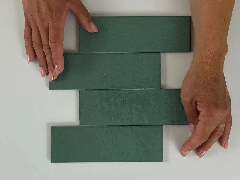 Jabo Kalma wandtegel blauw 6x18.6 glans