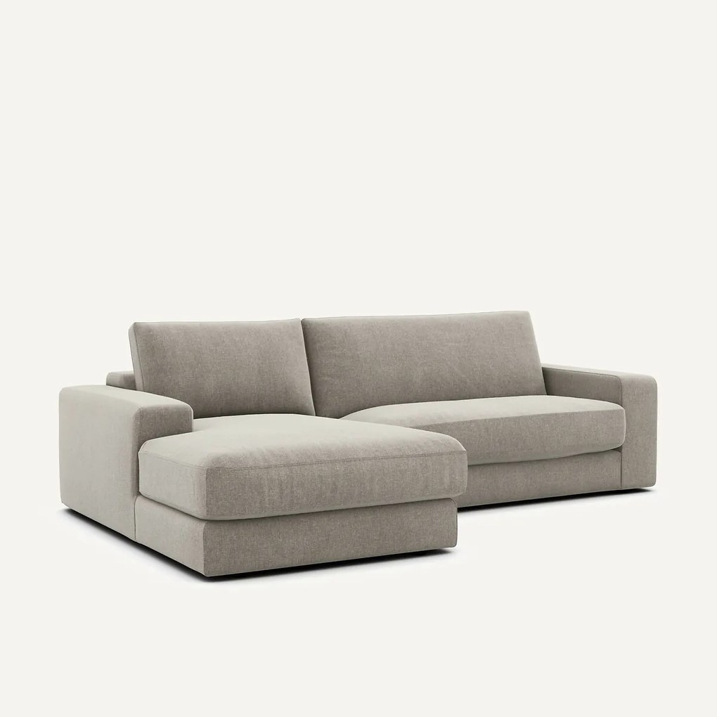 Hoekbank, chenille fluweel, Skander