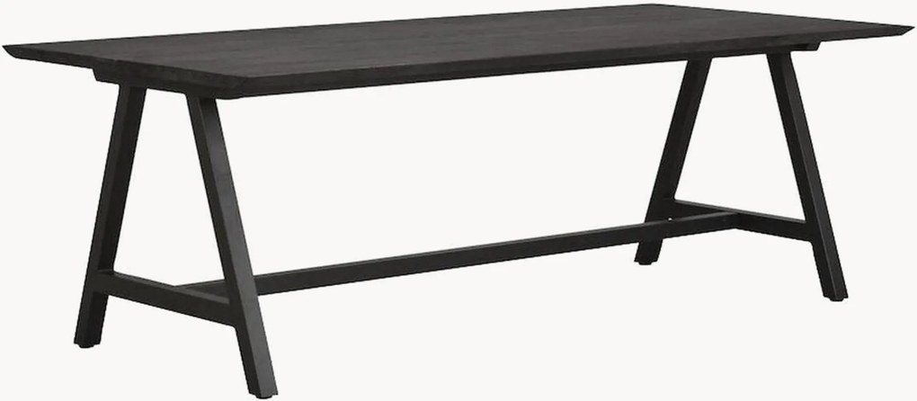 Eettafel Carradale met eikenhouten tafelblad