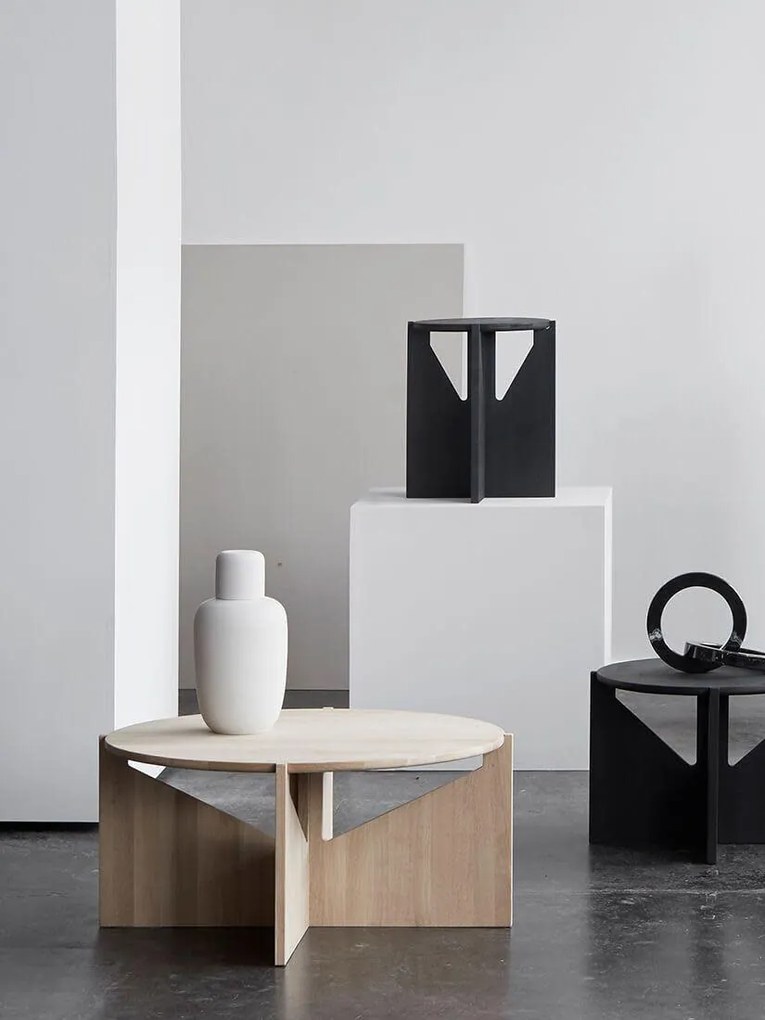 Ronde salontafel Future van eikenhout