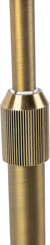 Tafellamp brons met velours kap brons 35cm - Parte