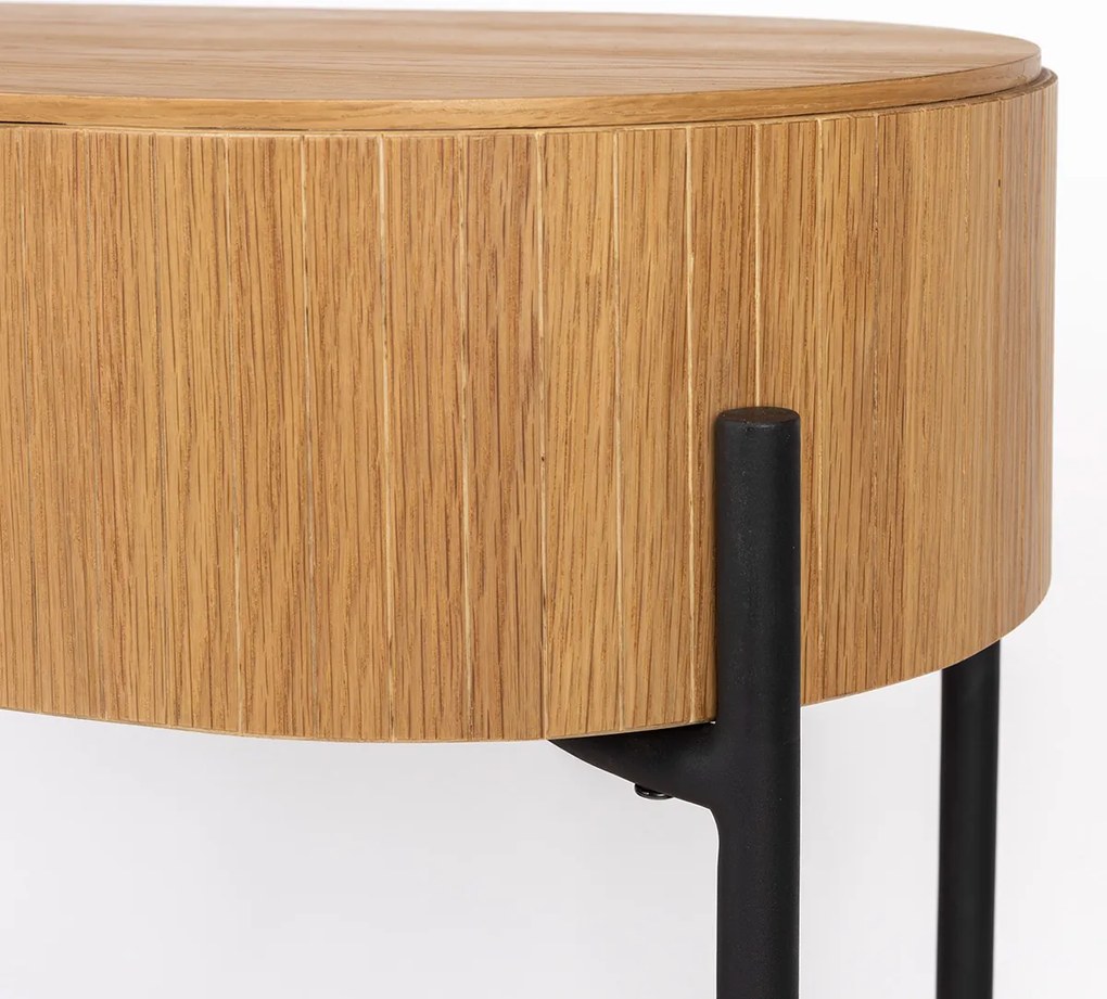 Zuiver Slides Eiken Wandtafel Met Opbergruimte - 120 X 36cm.