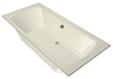 Xenz Robijn Duobad - 190x90x48 - afvoer Midden - acryl - pergamon 6988-02