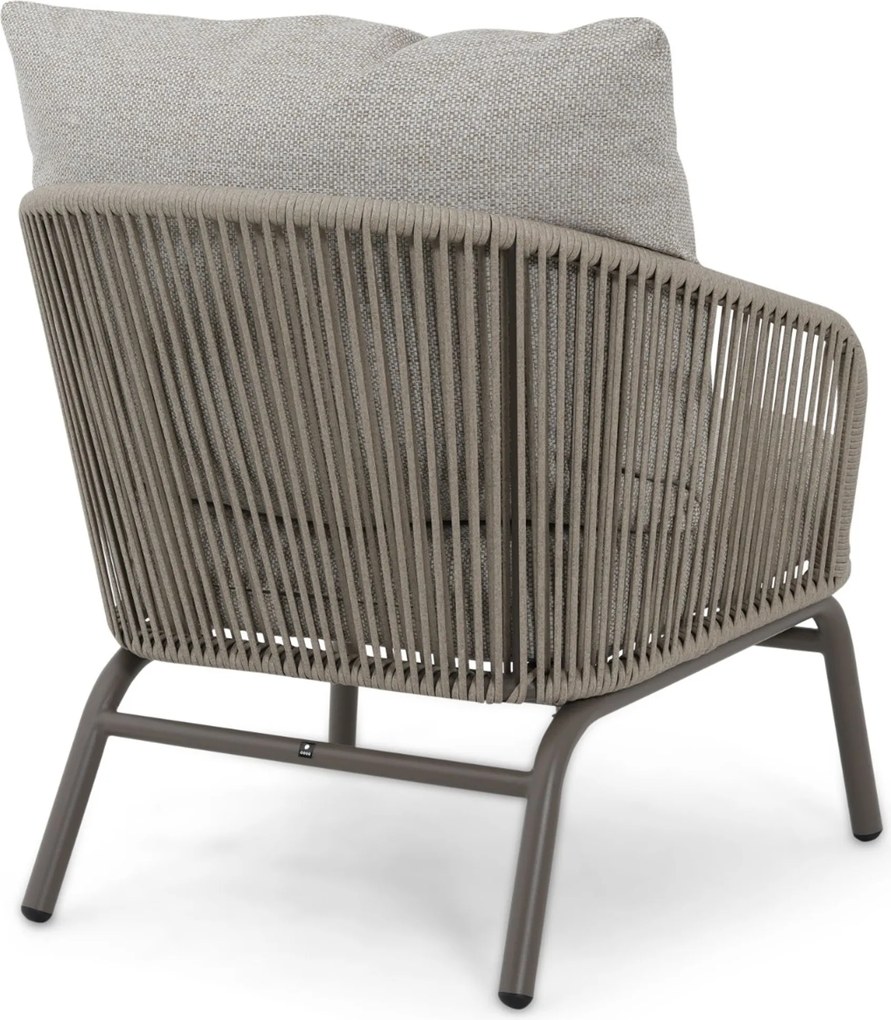 Stoel en Bank Loungeset 4 personen Rope Taupe  Coco Livo