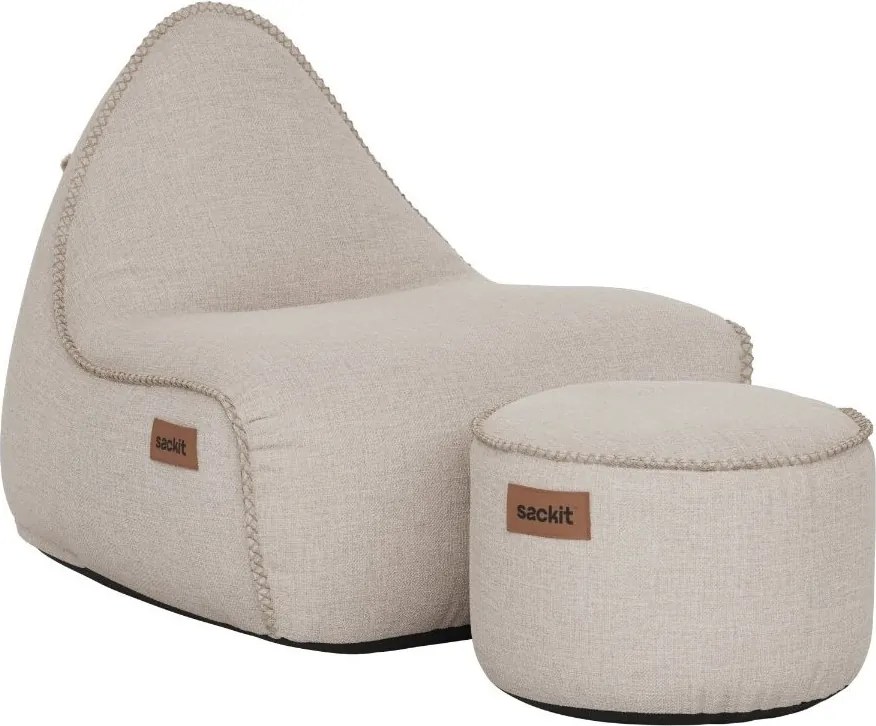 Cobana Lounge Stoel & Pouf Outdoor - Kirra Sand