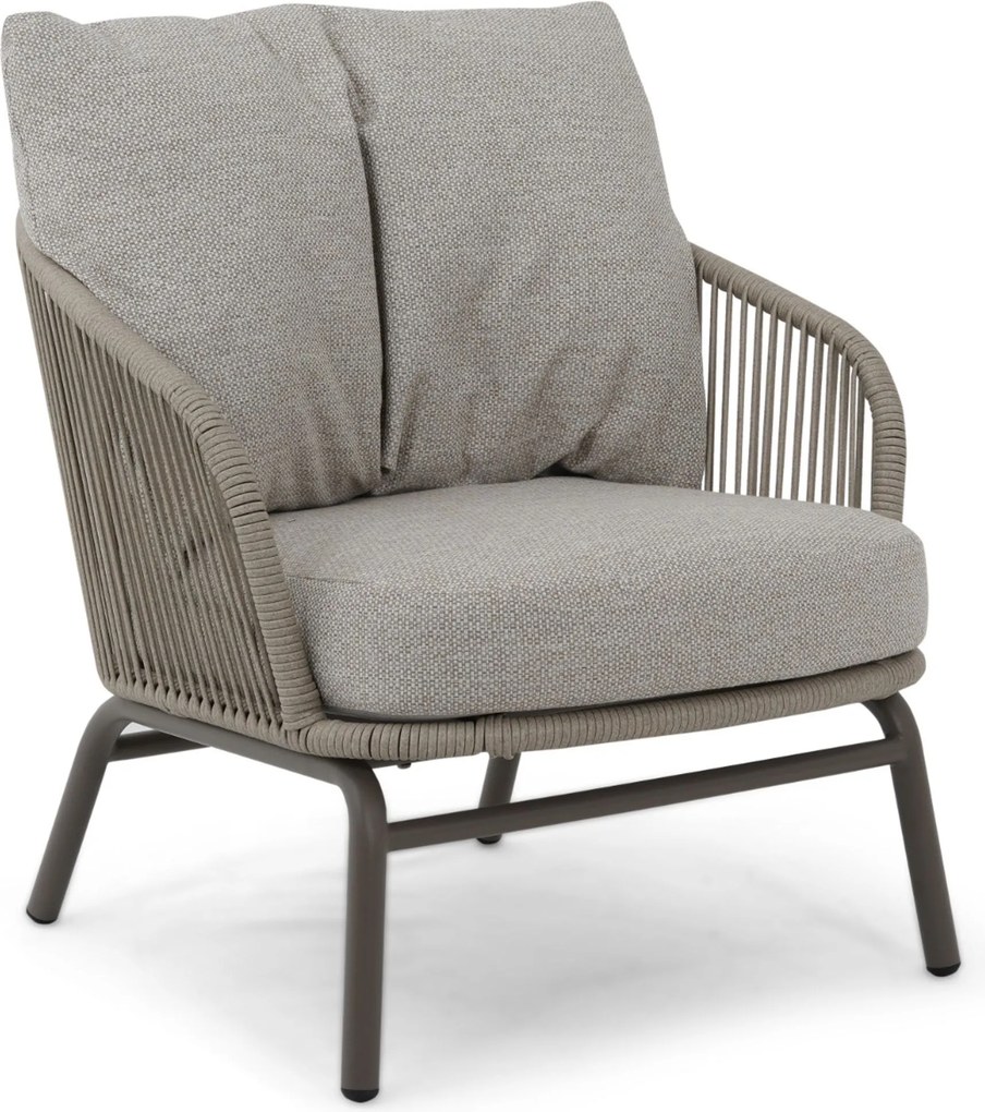 Stoel en Bank Loungeset 4 personen/5 personen Rope Taupe Coco Livo