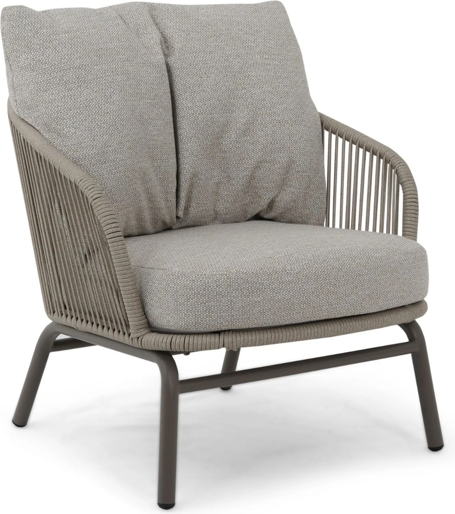 Stoel en Bank Loungeset 4 personen Rope Taupe  Coco Livo