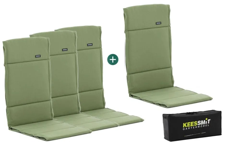 Dunne tuinkussen | Groen  | Dralon | Madison | 125x50cm | Kees Smit Tuinmeubelen