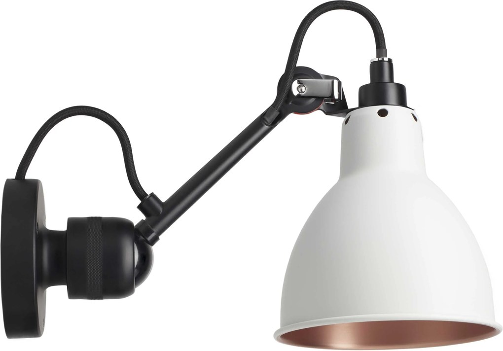 DCW éditions Lampe Gras N304 wandlamp wit met koper