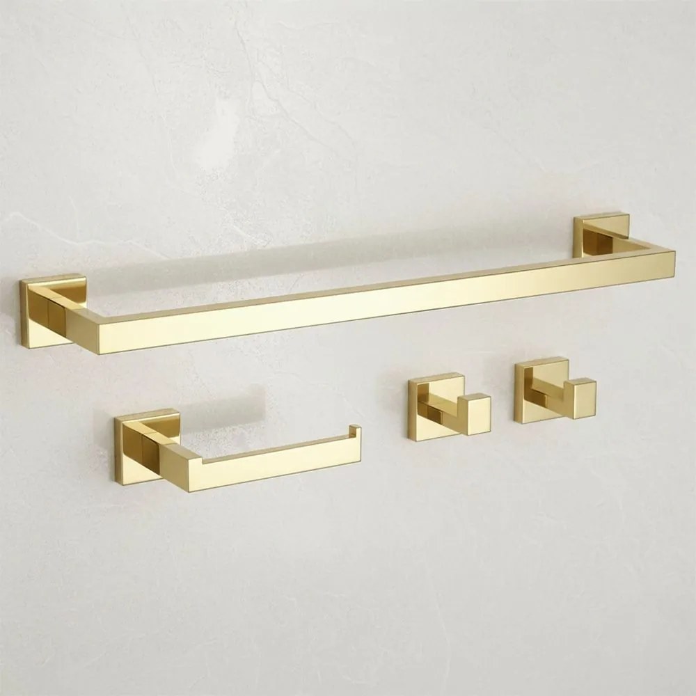 Badkameraccessoireset Rio Gold 4-delig