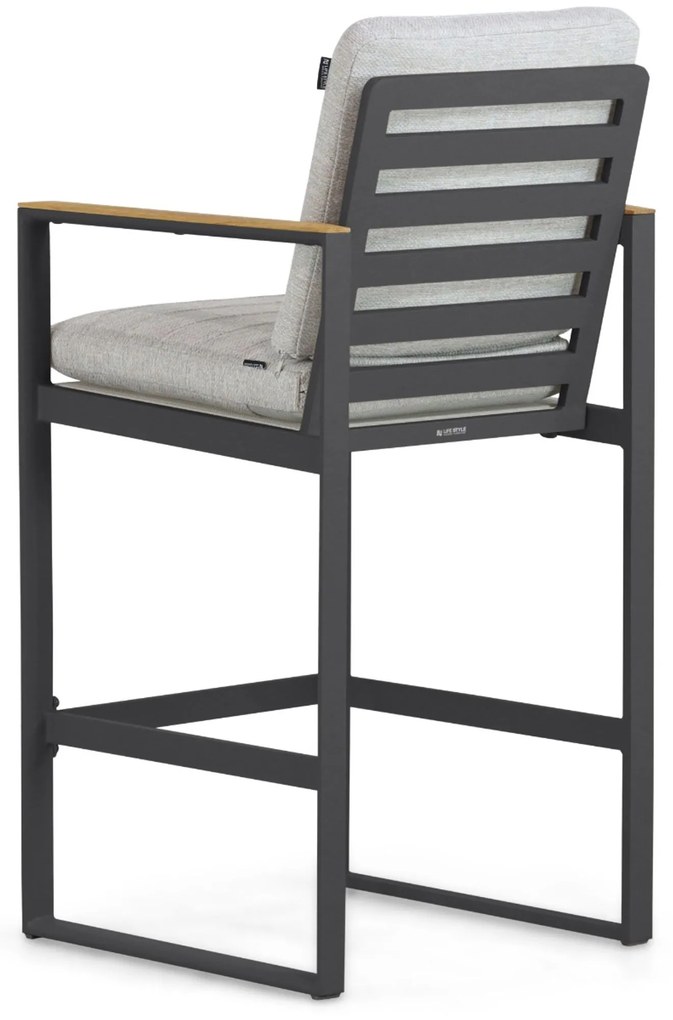 Barstoel Aluminium Grijs-antraciet Lifestyle Garden Furniture Faro
