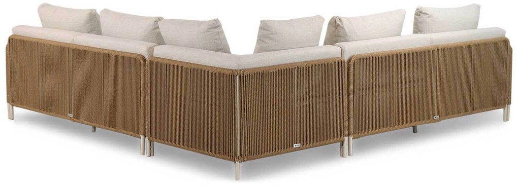 Hoek loungeset 5 personen Aluminium/rope Taupe Coco Colorado