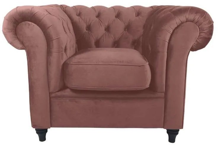 Fauteuil - Giethoorn - Kronos fluweel roze 29