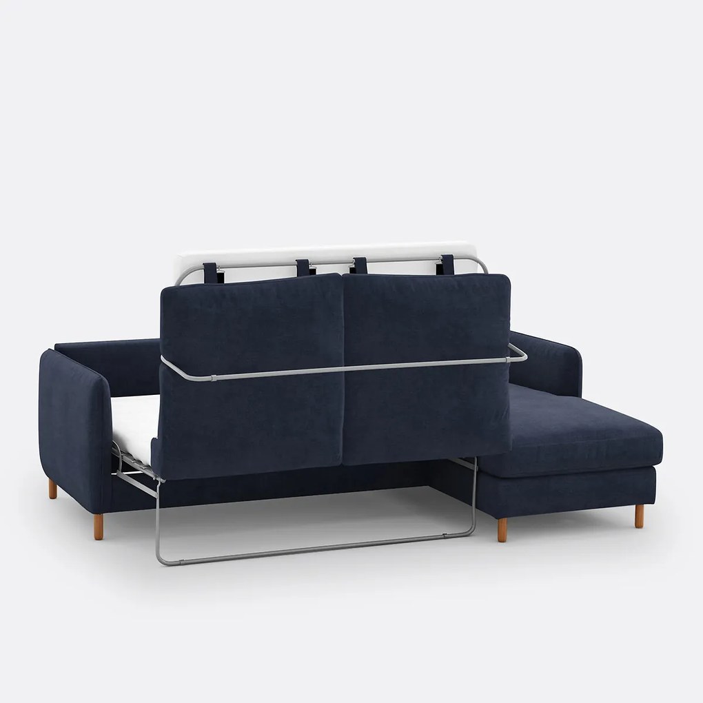 4-zits rechthoekige slaapbank in polyester, LOMÉO