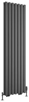 Eastbrook Tunstall dubbele radiator 50x180cm 1666W antraciet