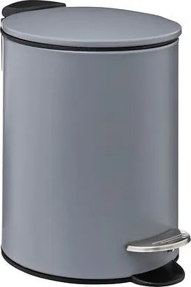 5Five Softclose Pedaalemmer - 3 Liter - Kiezelgrijs - Metaal