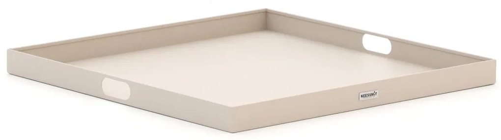 Dienblad voor buiten en binnen  | Manifesto  | Aluminium | Taupe/Bruin | 70x70cm | Kees Smit Tuinmeubelen