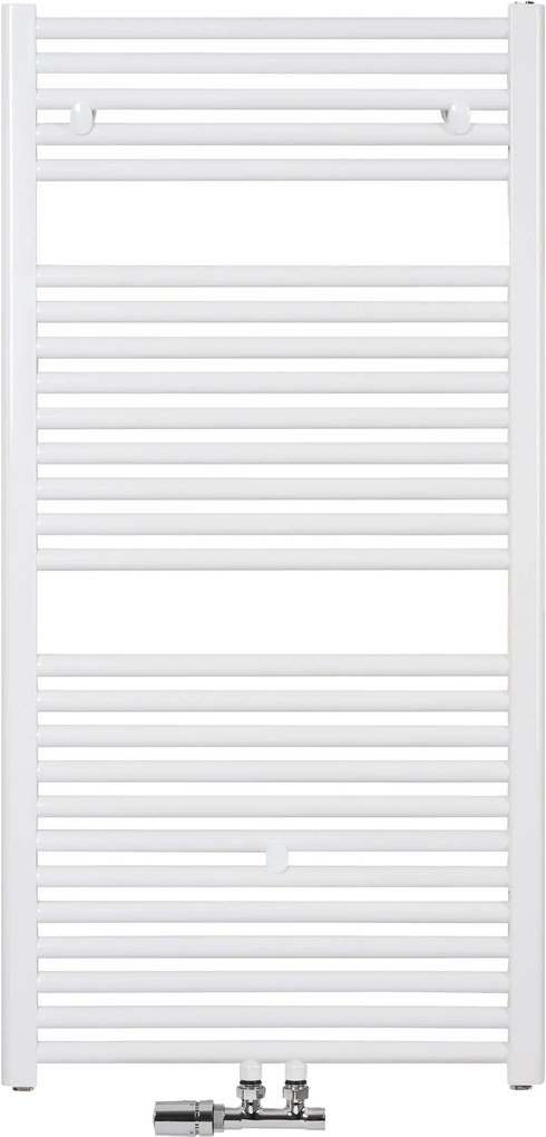 Saqu Fonti handdoekradiator 700W 60x118,5cm Wit