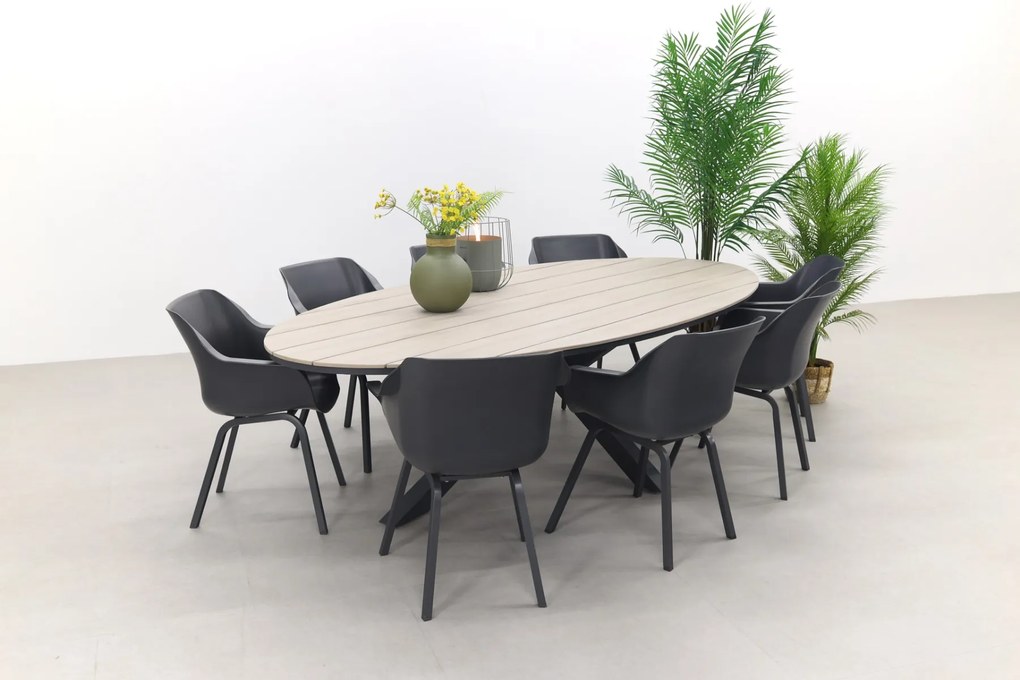 Hartman Sophie Element - Xerix / GI Edison 280x140 cm. tafel - ovale tuinset