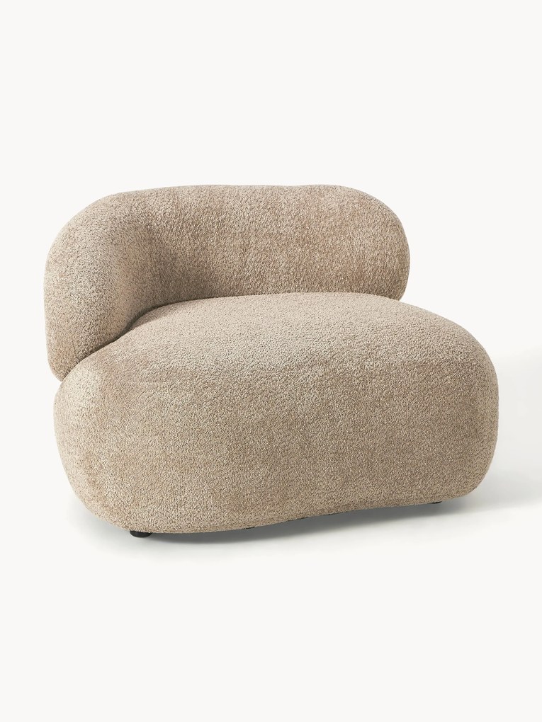 Loungefauteuil Alba van teddy bouclé