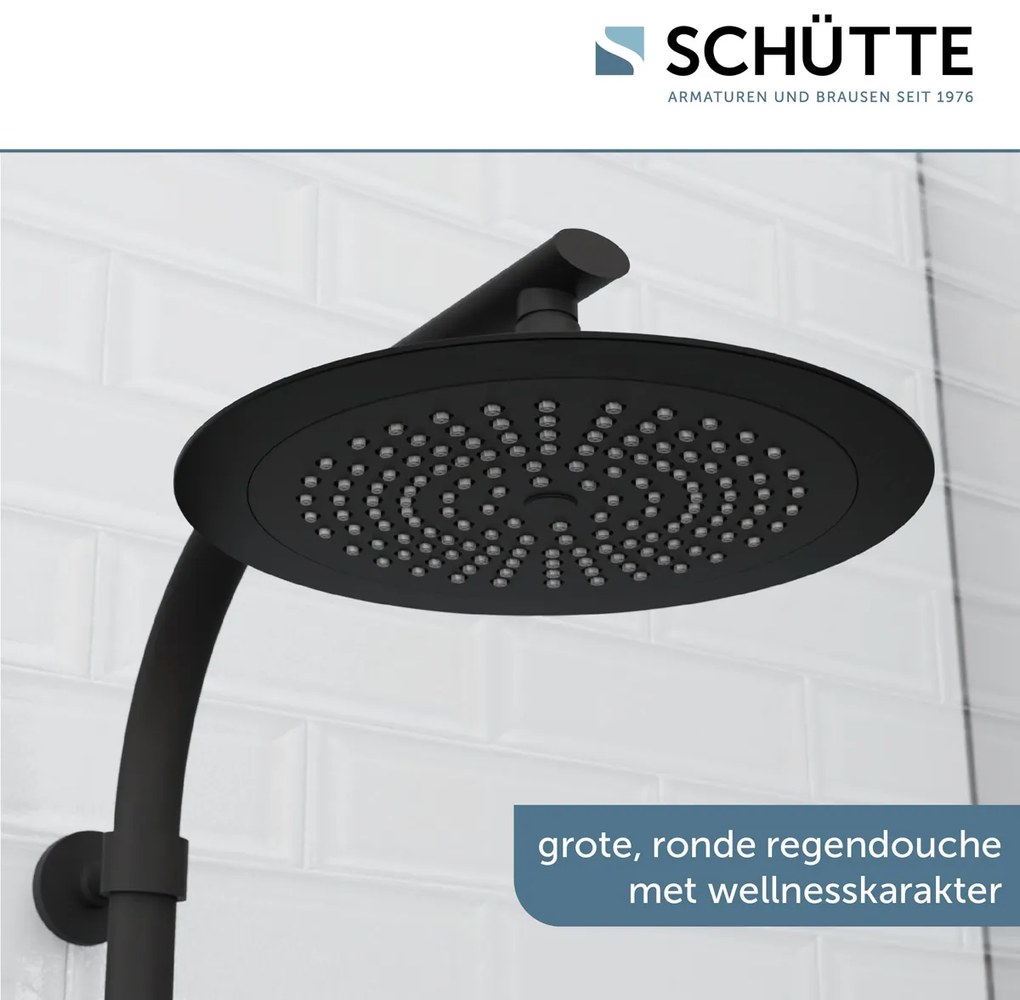 Schutte Maduro Fresh regendoucheset 3 standen zwart mat