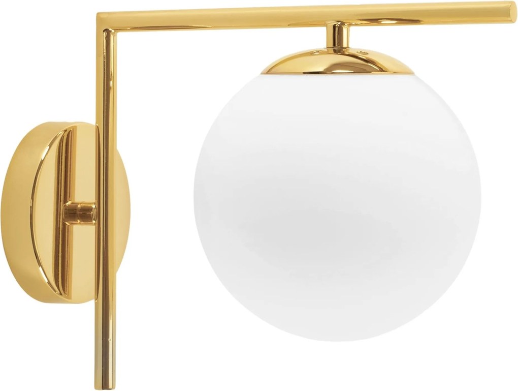 Wandlamp Wandlamp Glazen Bol Goud APP674-1W