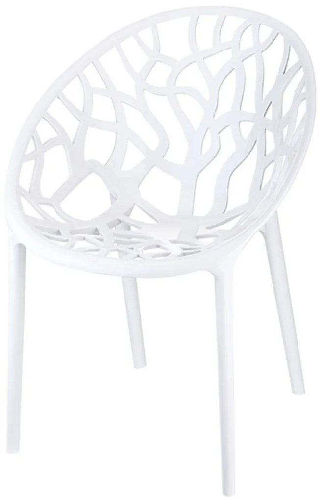 Siesta Crystal stapelbare tuinstoel - Wit