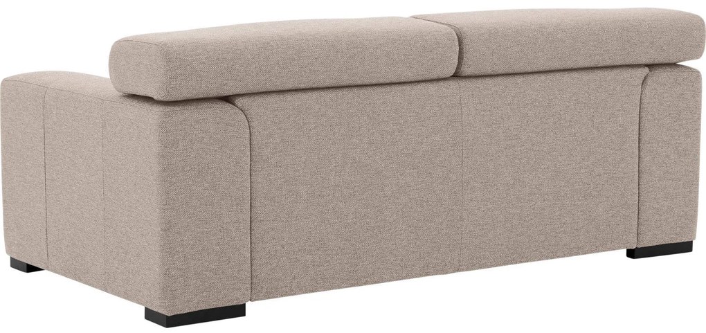 Goossens Bank Nora beige, stof, 2-zits, stijlvol landelijk