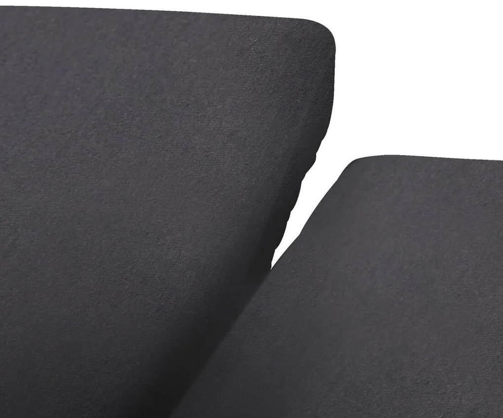 HEMA Hoeslaken Voor Split-topper 160x200/220 Jersey Katoen Donkergrijs (donkergrijs)