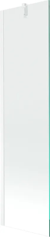 Mexen Next badwand vouwdeur 1-delig 50 x 150 cm, transparant, wit - 895-050-000-00-00-20