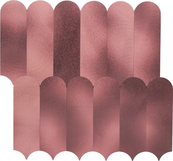 Zelfklevende Mozaïektegels Metaal | Arch Roze | 28,8×29,8 cm | Keuken, Bad & WC