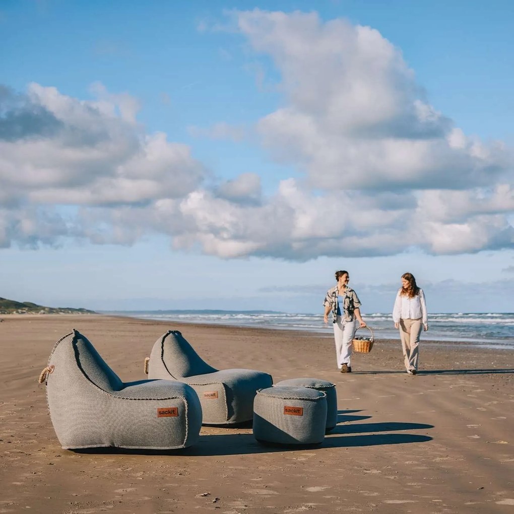 Cobana Lounge Stoel & Pouf Outdoor - Kirra Grey