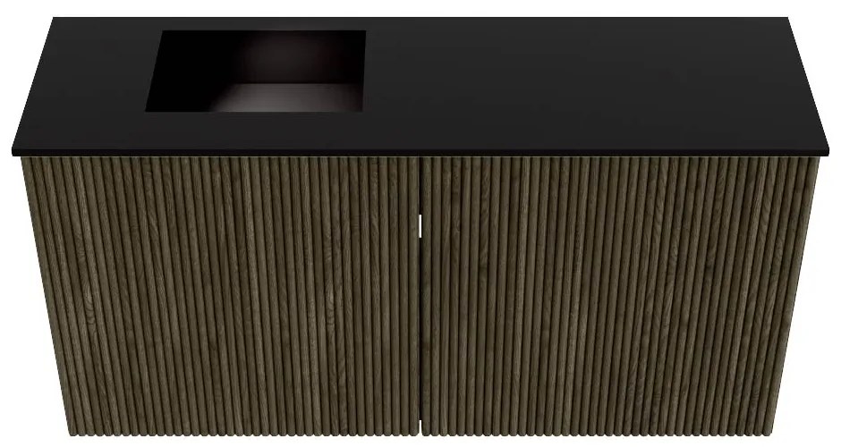 Mondiaz Joya 80cm toiletmeubel shadow met wastafel faye links zonder kraangat urban