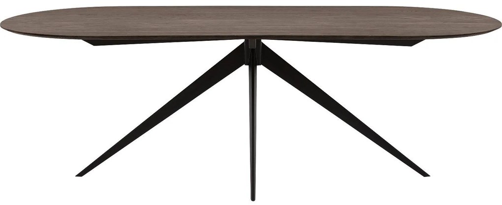 Goossens Excellent Eettafel Uniek, Semi rond 240 x 100 cm