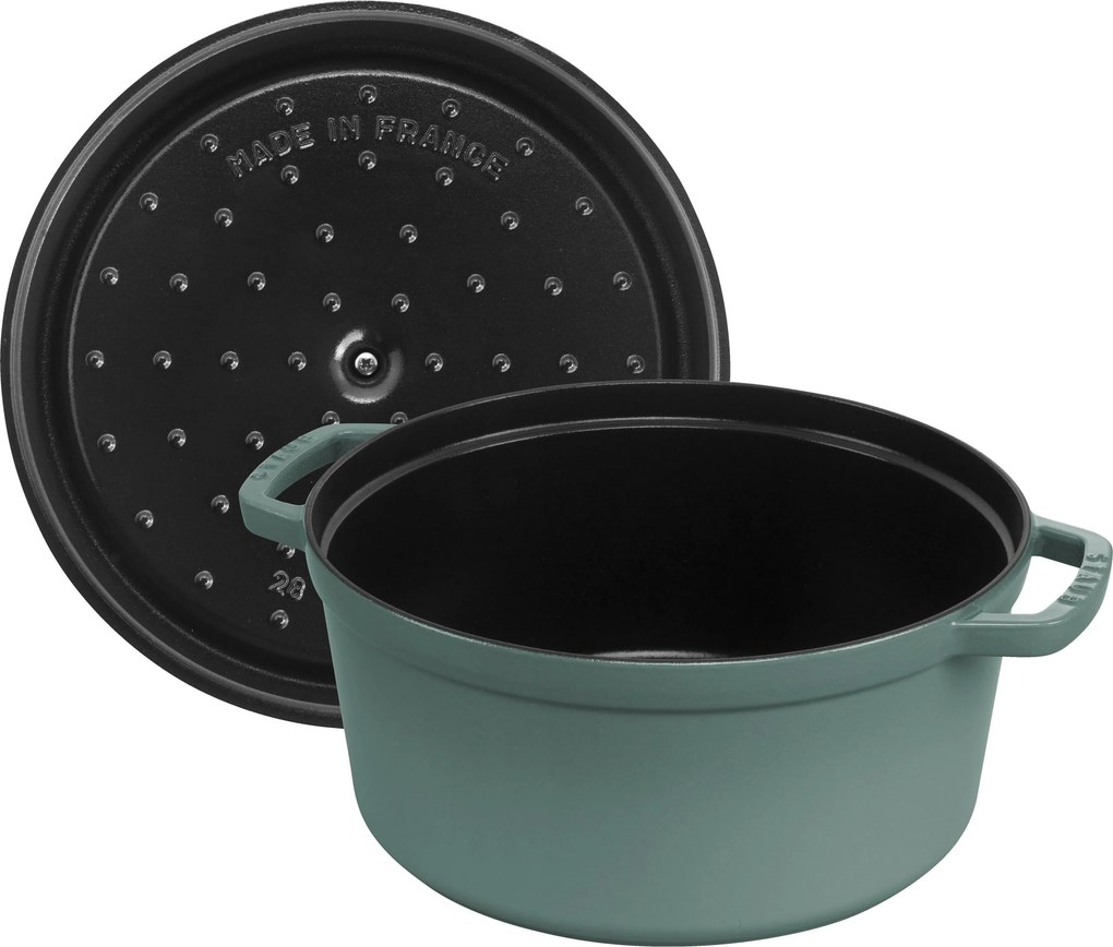 Staub La Cocotte Cocotte 26 cm / 5,25 l, Rond, eucalyptus - La Cocotte - Staub