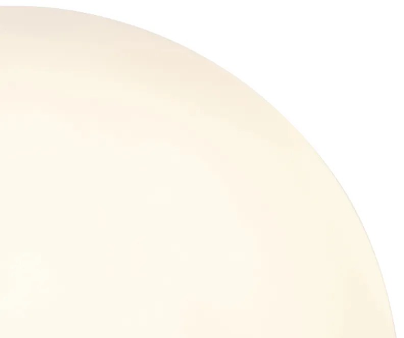 Art deco tafellamp messing met opaal glas 45,5 cm - Pallon