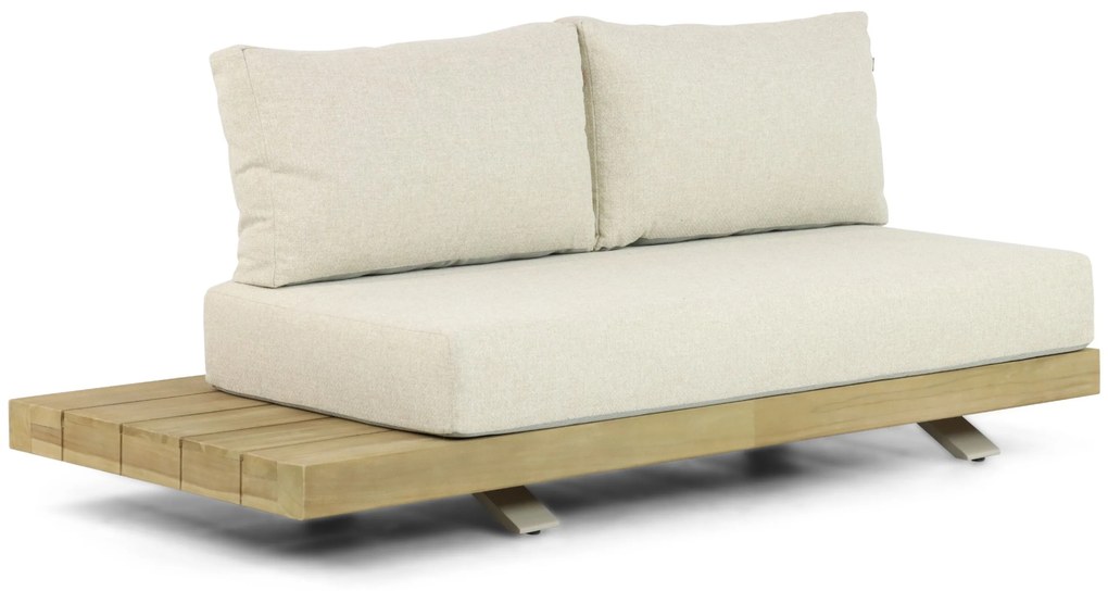 Hoek loungeset 5 personen Teak Taupe Santika Furniture Santika