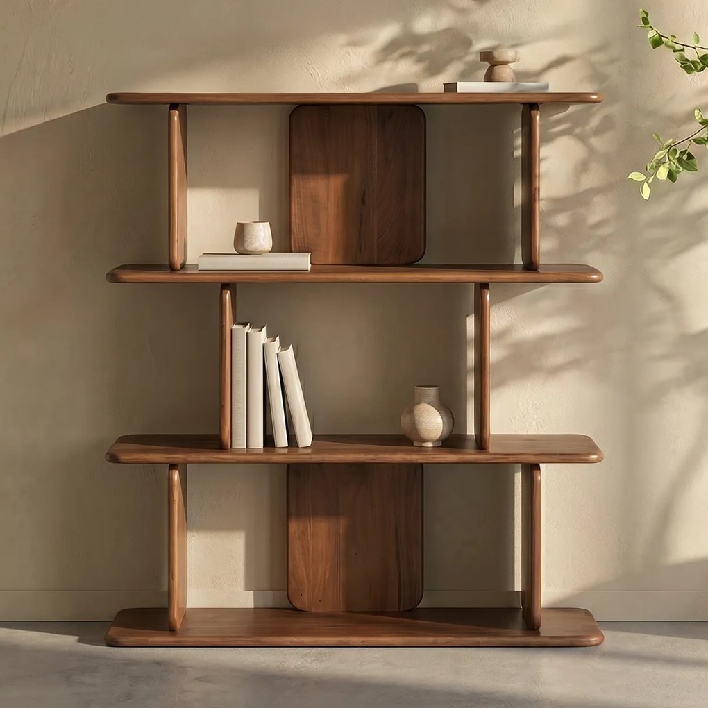 Open Wandkast Bruin - 120x45x140cm.