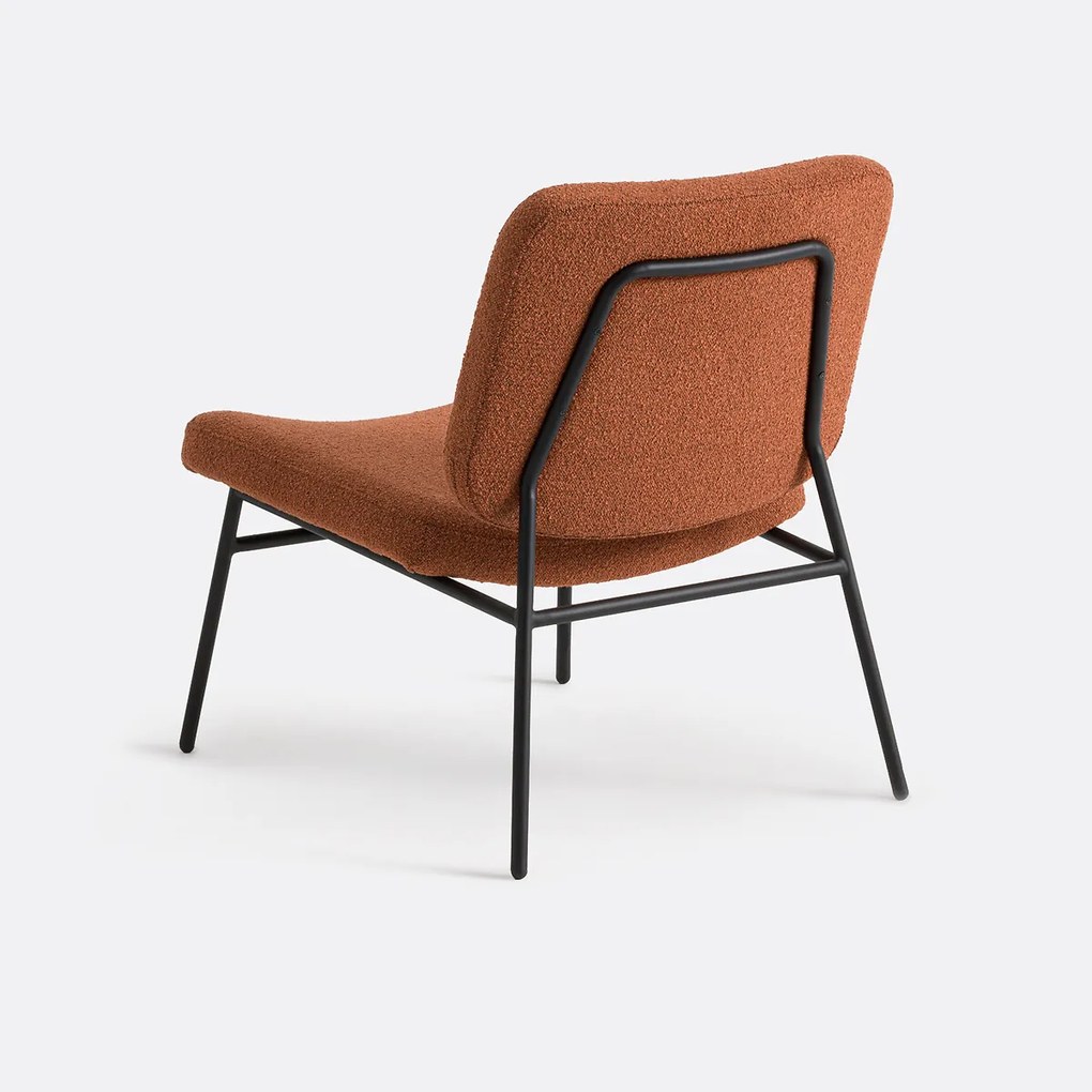 Fauteuil van bouclette Sarlia