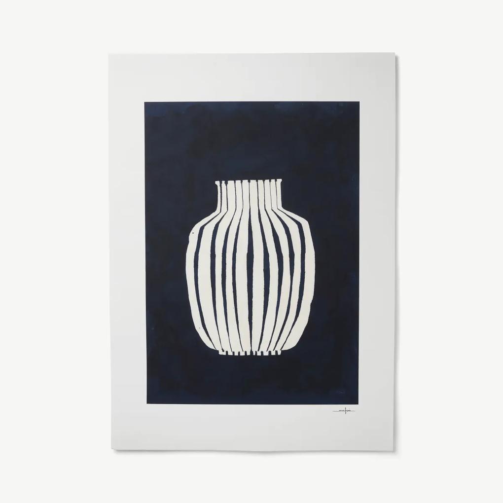 Blue Vase door Ana Frois, print, 50 x 70 cm