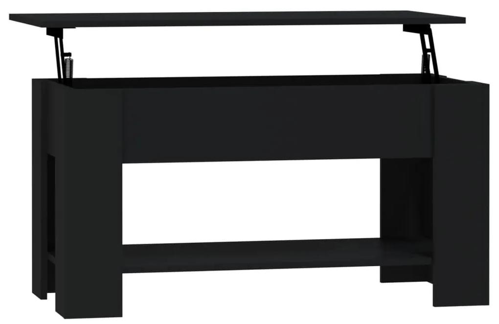 vidaXL Salontafel 101x49x52 cm bewerkt hout zwart