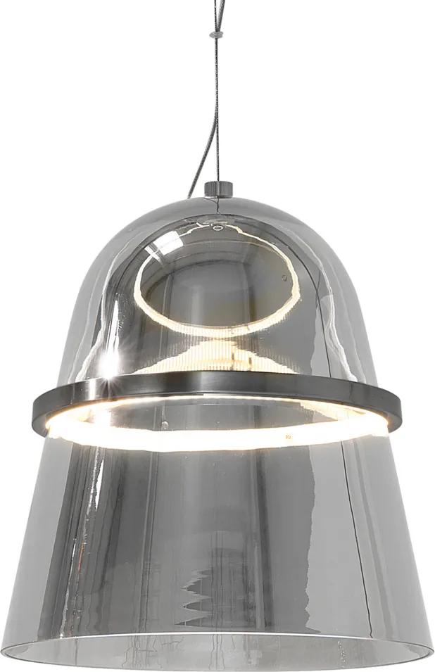 Hanglamp LED glas grijs ARDILLA