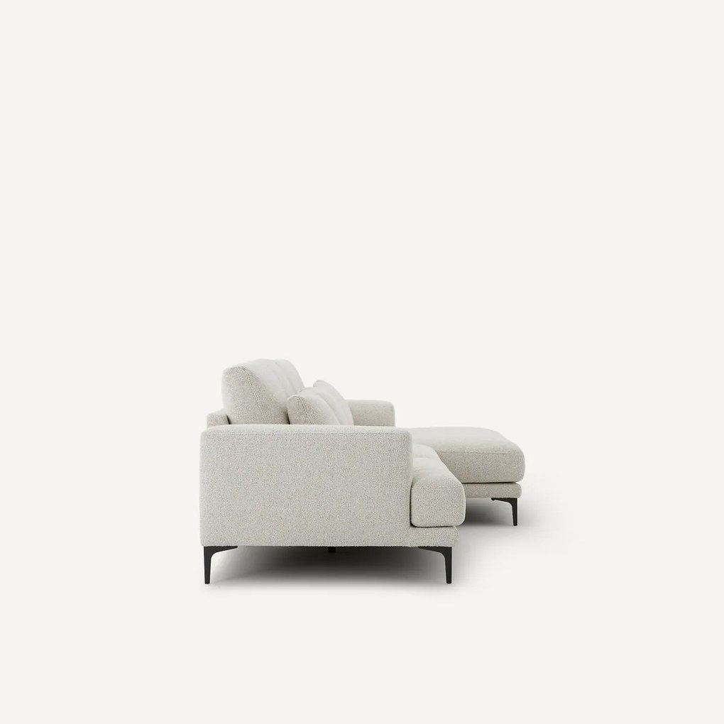 XL hoekbank rechts van badstof, MARSILE