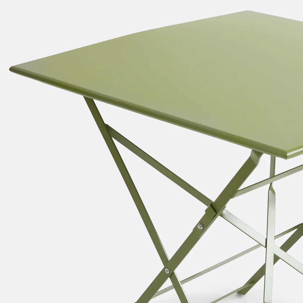 Vierkante plooibare tafel in metaal, Ozevan