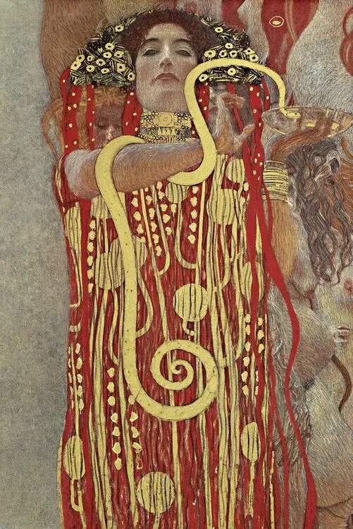 Poster Hygieia, Gustav Klimt