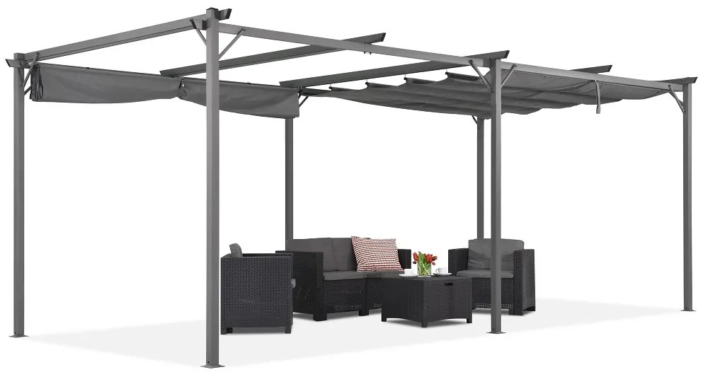 Bruine La Palma 3x6m Tuinpunt terraspergola