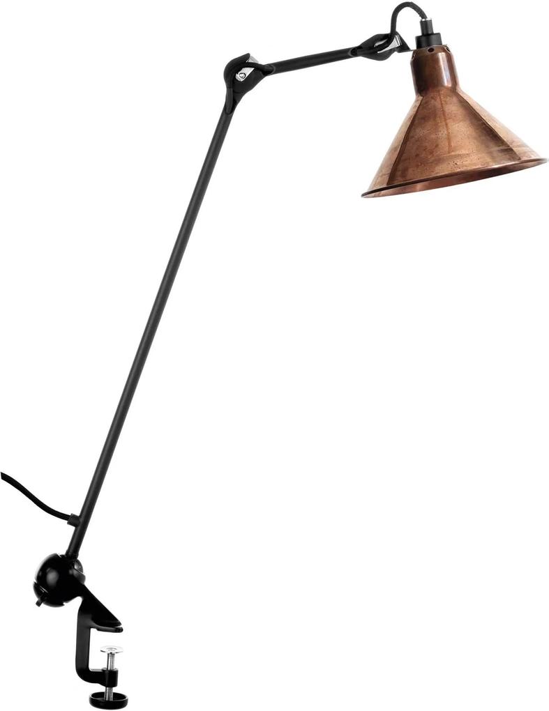 DCW éditions Lampe Gras N201 bureaulamp met tafelklem ruw copper