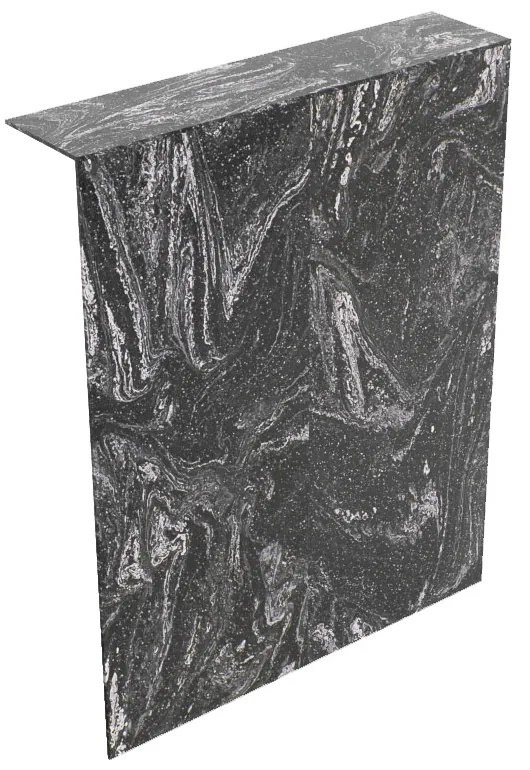 Mondiaz Hope toiletplaat solid surface 100x125cm lava niet voorgeboord