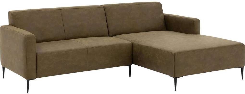 Goossens Key West groen, micro leer, 2-zits, modern design